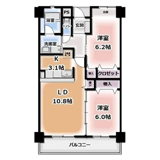ウイングバード【3階】の間取り