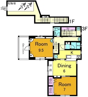京都府京都市山科区西野山百々町【一戸建】の間取り