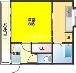 メゾン・ド・ラ・ナヴェット中央通【2階】の間取り