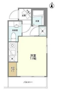 ベルファース都立大学【4階】の間取り