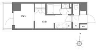 東京都江東区石島【マンション】の間取り