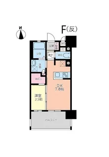 フロンティアききつII【5階】の間取り