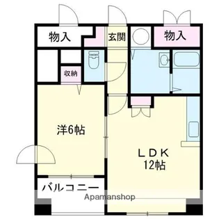 グランドール表町【4階】の間取り