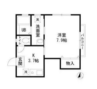 フォレストメゾンNAKANISHI【2階】の間取り