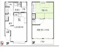 上尾メゾネットハウスの間取り