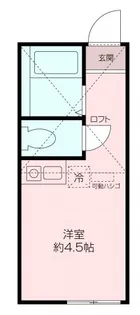 ユナイト衣笠バーナードショー【1階】の間取り