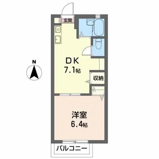 ラピス A棟【2階】の間取り