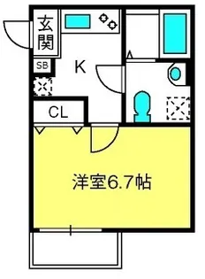 Comodo Casa北浦和【1階】の間取り