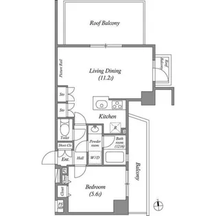 ルクレ上北沢ルネサンスコート【6階】の間取り