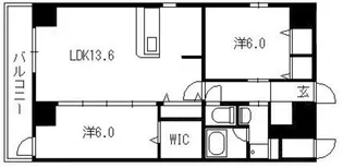 ラ・テール袋町公園【11階】の間取り
