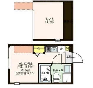 東京都江戸川区南小岩6【アパート】の間取り