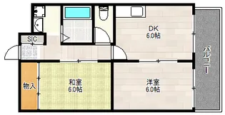 レクシア歌島【3階】の間取り