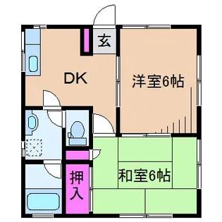 神奈川県川崎市中原区井田中ノ町【アパート】の間取り