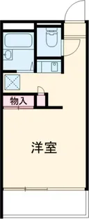 レオパレスねむの木【1階】の間取り