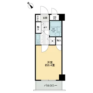 東京都八王子市北野町【マンション】の間取り
