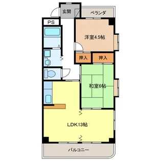 キャッスルエポック【1階】の間取り