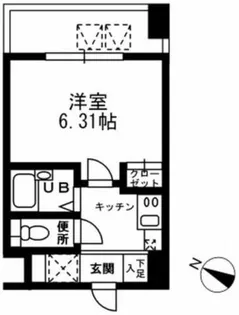 レジディア三越前【14階】の間取り