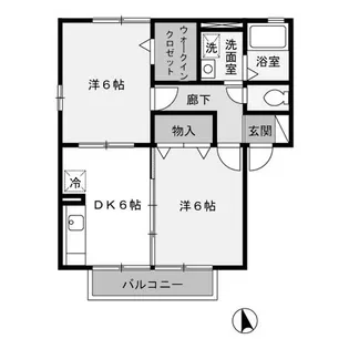 アロース【2階】の間取り
