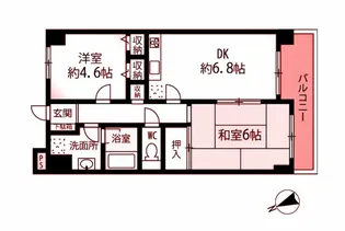 フォレスタ井土ヶ谷II【1階】の間取り