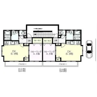 パラドール吉祥寺【2階】の間取り