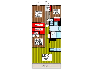 グランカーサ川口青木町公園【2階】の間取り