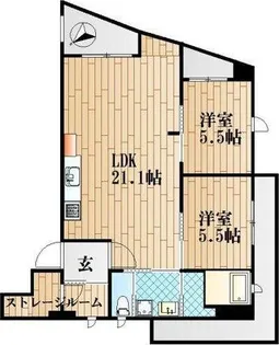 サンヴィレッジ17【3階】の間取り