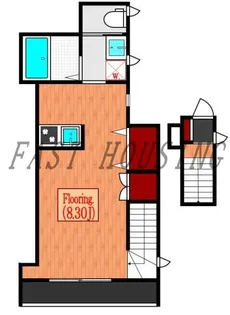 東京都新宿区若葉2【アパート】の間取り