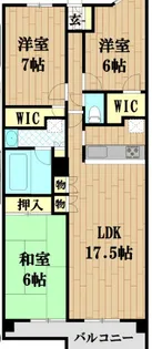 千葉県我孫子市我孫子2【マンション】の間取り