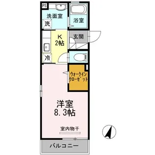 ファミール本町【1階】の間取り