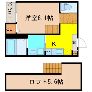 ハーモニーテラス越路II【1階】の間取り
