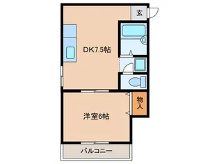 ユービハイツ【2階】の間取り