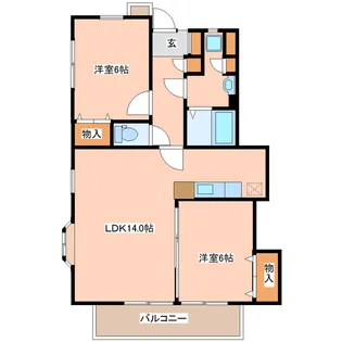 ソレアードT【1階】の間取り