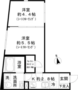 STRIPES東大井【1階】の間取り