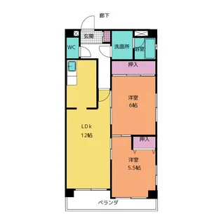 グランドメゾン城見【2階】の間取り
