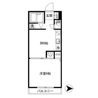 コーポ塩島【2階】の間取り