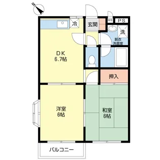 アイビーガーデンI【2階】の間取り