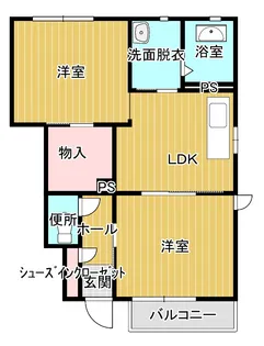 ブランシェ近藤B棟【1階】の間取り
