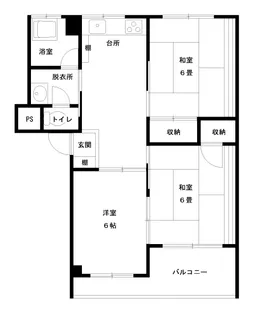 居鶴コーポ【3階】の間取り