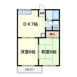 ドミール千代田【1階】の間取り