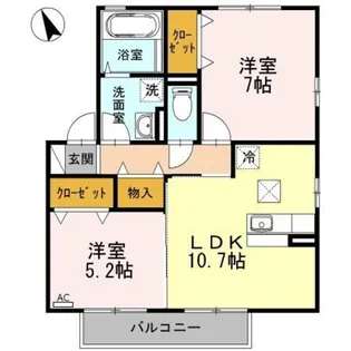 pastoral A棟【1階】の間取り