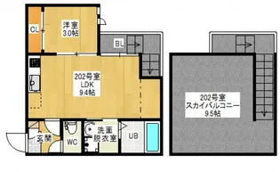 GRANDTIC ARIETTA 2【1階】の間取り