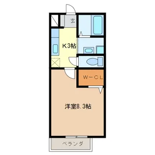 サンモール小森【1階】の間取り