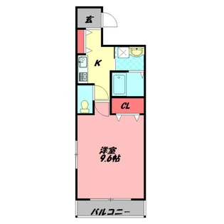 フジパレス中宮【3階】の間取り