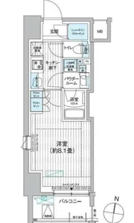 プレミアムフラットひばりヶ丘駅前【11階】の間取り