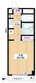 パークサイド常盤台【1階】の間取り