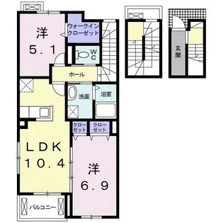 リヴェール聖【3階】の間取り