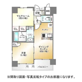 エステムプラザ神戸西IVインフィニティ【6階】の間取り