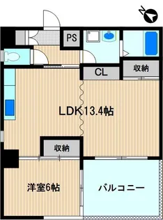 レオナI【6階】の間取り