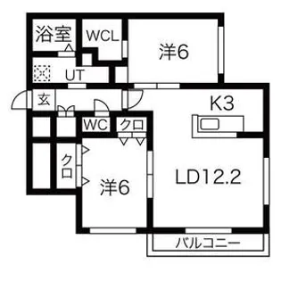 ライズステージ澄川【3階】の間取り