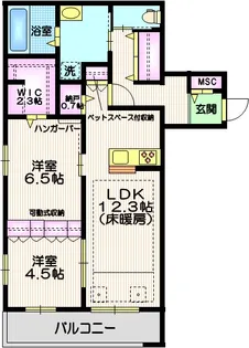 La felice【3階】の間取り